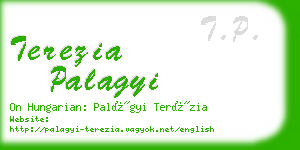 terezia palagyi business card